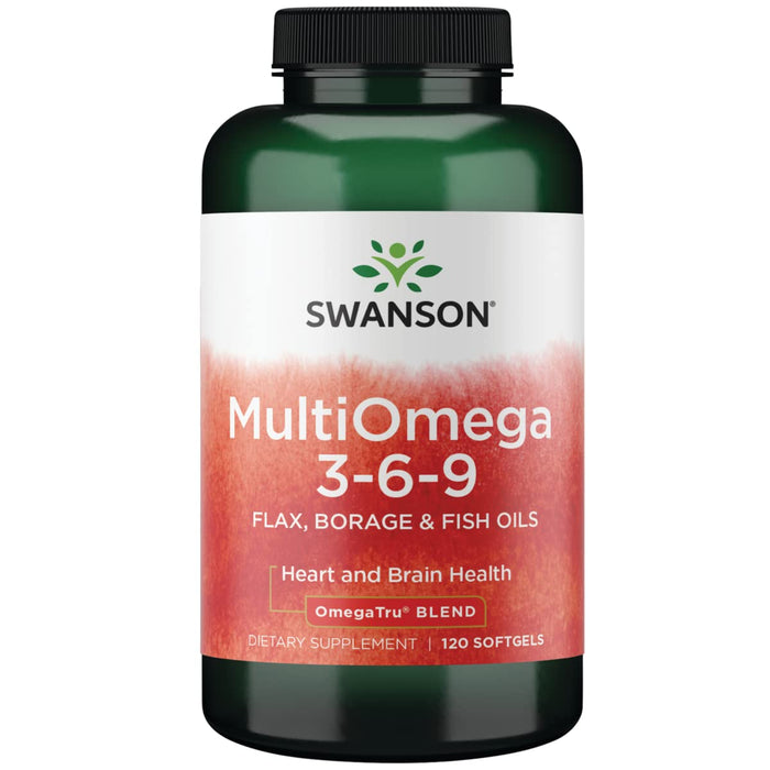 Swanson Multiomega 3-6-9 (Flax Borage Fish) 2400 Milligrams 120 Sgels