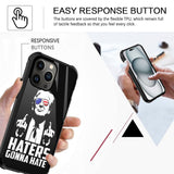 TMENGTANG Case Compatible with iPhone 14 Pro Max,Haters Gonna Hate President Trump for Boy Men [Shockproof Corners] [Anti-Scratch] Military Grade Protective Case for iPhone 14 Pro Max