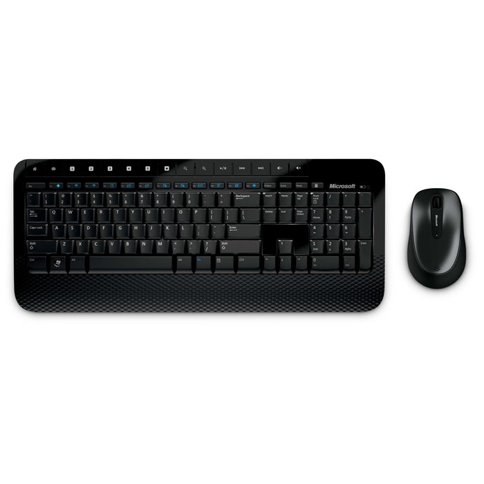 MICROSOFT Wireless Desktop 2000, Black - Wireless Keyboard and Mouse Combo with Comfortable Palm Rest.