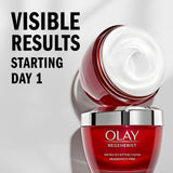 Olay Regenerist Micro-Sculpting Cream Face Moisturizer with Hyaluronic Acid & Niacinamide, Fragrance-Free, 1.7 oz, Includes Olay Whip Travel Size for Dry Skin