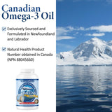 ADVANCED OMEGA Seal Oil 1000MG (300 Count), Canadian Newfoundland Harp Seal Omega-3 Supplement, Non-GMO, Gluten-free, Soy-free, and Dairy-free
