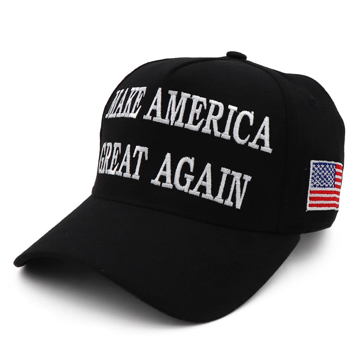 Trump Hat MAGA Hat Trump Merchandise Make America Great Again hat Donald Trump Slogan with USA Flag Embroidery Adjustable Baseball Cap