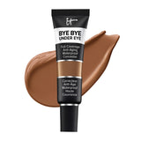 IT Cosmetics Bye Bye Under Eye Full Coverage Concealer - for Dark Circles, Fine Lines, Redness & Discoloration - Waterproof - Natural Finish – 43.0 Deep Honey (W), 0.4 fl oz