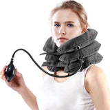 Pogcay Neck Stretcher for Neck Pain Relief, Cervical Neck Traction Device, Neck Traction Device for Home Use, Neck Decompression Devices, Inflatable Stretcher, Neck Decompression(Gray)