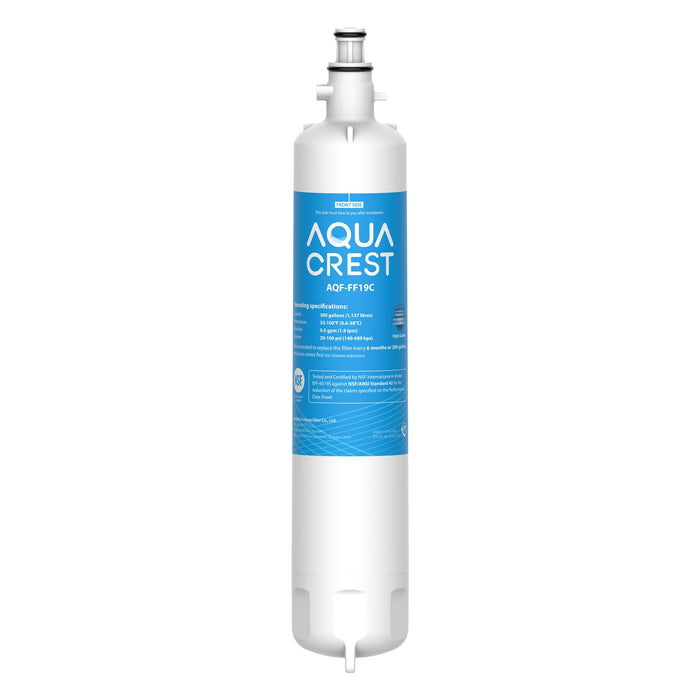 AQUA CREST Replacement for GE® RPWFE, RPWF (with CHIP) Refrigerator Water Filter, Compatible with GYE22HMKES, GYS22GMNES, GYE22HBLTS, DFE28JSKSS, GFE28HMHES, GNE29GYNFS, GFE28GYNFS, GFD28GYNFS