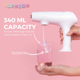 TopNeon Mist Spray Gun Nano Atomizer - Electrostatic Portable Sprayer - Rechargeable Cordless Handheld Steamer Machine with Spray Bottle for Home, Office, Garden, Bathroom Use