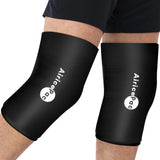 AiricePac Knee Ice Pack Wrap Compression Sleeve for Injuries, Reusable Gel Cold Packs Brace for Elbow, Ankle & Calf - Flexible Cold Wrap Recovery for Meniscus, ACL, MCL Pain Relief