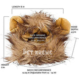 Pet Krewe Cat Lion Mane Halloween Costume – Fits Neck Size 8”-14 - Lion Costume for Small Cats and Kittens – Ideal for Halloween, Cat Birthday, Cat Cosplay, Cat Outfits, Pet Clothes