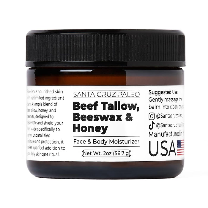 Santa Cruz Paleo Beef Tallow Beeswax and Honey