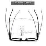 Kerecsen Reading Glasses 6 Pack Great Value Quality Readers Spring Hinge Color Glasses (6 colors mixed, 1.5, diopters)