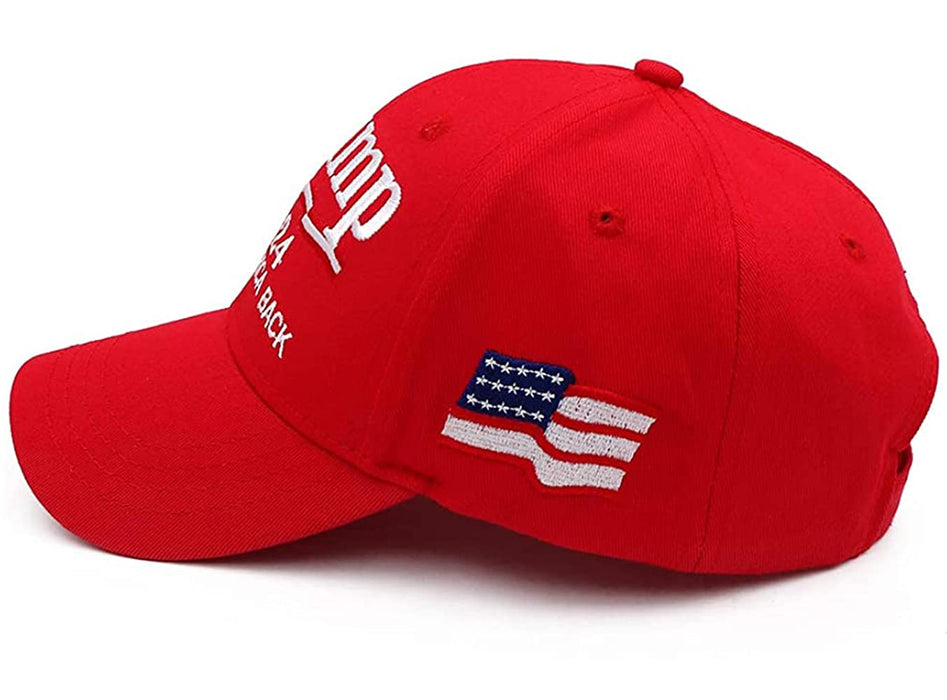 Engmoo Trump 2024 Hat Keep America Great Take America Back Hat with USA Flag Embroidery Adjustable Baseball Cap