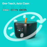 vslsv Ultrasonic Cleaner for Retainer, Dentures, Mouth Guard, Aligner, Whitening Trays, 255ML 43kHz Jewelry Cleaner Ultrasonic Machine, Portable Ultrasonic Retainer Cleaner for Home Travel, Ideal Gift