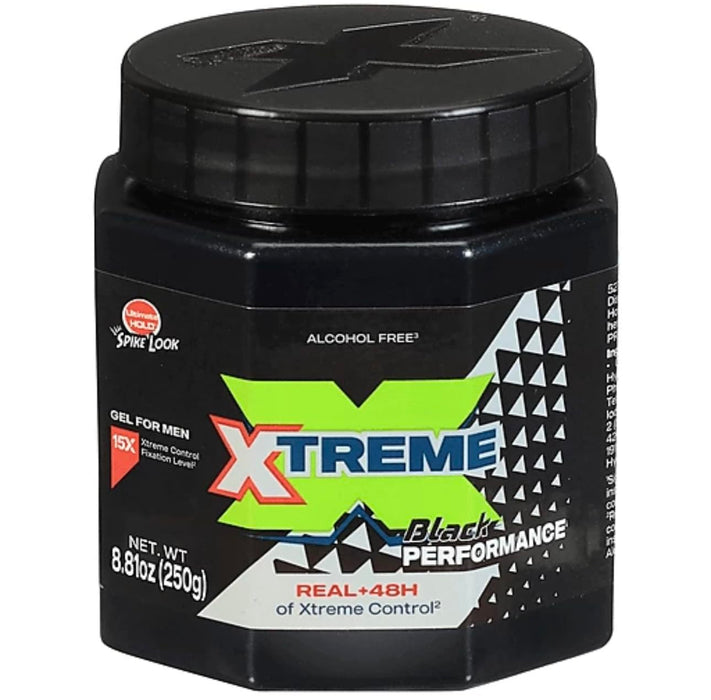 Wet Line Xtreme Reaction Black Ultimate Hold Gel, 8.8 Ounce - SET OF 2