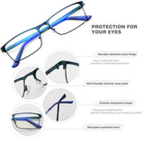 JOO'RTI Reading Glasses Men Readers Blue Light Blocking Eye Glasses Bluelight Lentes De Lectura Classic Eyeglasses Frame Stylish Designer 2.5 2.5+ 250 Assorted Strength Blue,1 Pair