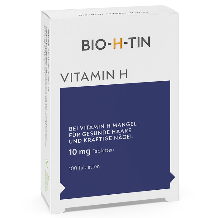 BIO-H-TIN Vitamin H 10 mg (biotin) for healthy hair & nails, 100 tablets