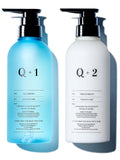 Q+ (Qualitas) Shampoo and Treatment Set <Damage Care> Salon-exclusive Amino Acid Shampoo Non-Silicone Shampoo 400ml/400g