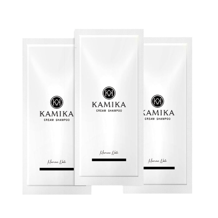 KAMIKA Kamika Cream Shampoo [1 Serve, Travel Damage Repair, Moisturizing, Aging Care] Trial Pouch, 0.9 oz (25 g), 3 Day Supply (Marine Note Scent (3 Dos))