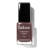 LONDONTOWN Chocolate Brown Glossy Nail Polish, Teak lakur, Vegan Chip-Resistant Long-Lasting Nail Lacquer, 40 fl oz