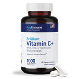 Vitamin C 1000mg Complex with L-Lysine 500mg, Zinc 12mg, Bioflavonoids 300mg. Doctor Formulated Magnesium Stearate Free Supplements for Healthy Immune System Support.(1)