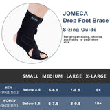 JOMECA Drop Foot Brace with Arch Support, Medical Grade Adjustable AFO & Foot Orthosis Brace for Walking, Relieve the Instability of Lower Limbs by MS, TBI, Stroke, Cerebral Palsy, Fracture (Right,