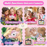 2024 Upgrade Kids Camera for Girls, Christmas Birthday Gifts for Girls Boys, 1080P HD Selfie Digital Video Camera for Toddlers, Cute Portable Little Girls Boys Gifts Toys for 3 4 5 6 Years Old