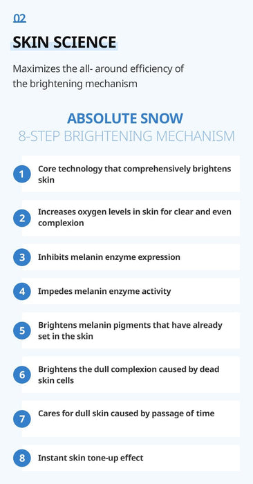 ATOMY Absolute Snow Set All Day Skin Care Set Cream Toner Serum