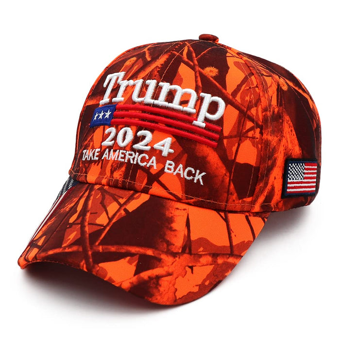 Trump Merchandise Trump Hat MAGA Hat Donald Trump 2024 Hat Take America Back USA Embroidery Adjustable Baseball Cap