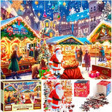 Advent Calendar 2024 Christmas Puzzles: 24 Days Countdown Calendar Jigsaw Puzzles for Kids Adults Boys Girls 1008 Pieces Puzzle Advent Calendar Game Home Xmas Decor - Market