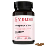 V Bliss Slippery Babe Vaginal Moisturizer Capsules | Relieves Vaginal Dryness with Slippery Elm, Fenugreek, & Maca | Vaginal Wetness | Once Daily, 60 Capsules