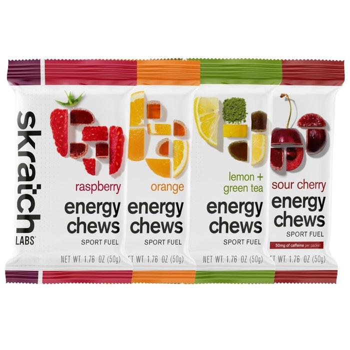 Skratch Labs Energy Chews | Energy Gummies for Running, Cycling, and Sports Preformance | Energy Gel Alternative | Variety Pack (10 Pack) | Gluten Free, Vegan