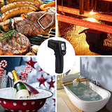 KETOTEK Infrared Thermometer Non Contact IR Digital Laser Temperature Gun -50℃～600℃ (-58℉～1112℉) Adjustable Emissivity Thermometer Gun for Cooking