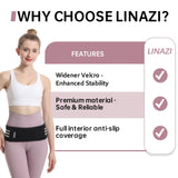 LINAZI SI Belt - Sacroiliac Hip Belt for Women Men, Sciatica Belt, SI Joint Support Brace Relieve Sciatica, Lower Back Pain, Hip & Pelvic Pain, Trochanteric Belt -Black, Regular (Hip Size 30''-46'')