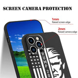 EDREES Compatible with iPhone 14 Pro Phone Case,Keep America Great American Flag Trump 2024 Trendy Graphic for iPhone Case Men Women, Slim Shockproof Protective Soft Silicone Gifts Case for iPhone