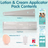 BackBliss Easy Reach Lotion Applicator for Backs - Made in Britain for Men and Women Clear