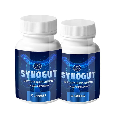 nutradash (2 Pack) Synogut - Synogut Pills for Digestive Support Gut Health (120 Capsules - 2 Month Supply)