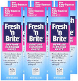 Fresh 'n Brite Denture Cleaning Paste For Dentures, Removable Partial Dentures, Retainers, Mouthguards, Nightguards, Fast Stain Removal, pack of 3, 3.8 oz Tubes
