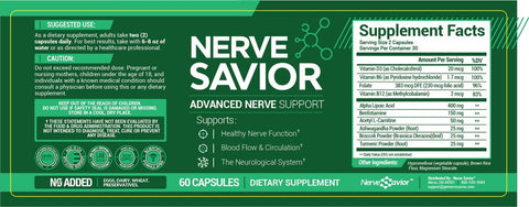 Nerve Savior - Advance Nerve Support - 60 Capsules