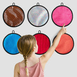 16 Set Round Sensory Mini Mats Textured Sensory Tiles - Sensory Toys for Autistic Children, Babies and Toddlers with Sensory Issues - Tactile Sensory Walls Sensory Mats for Fidgeting Activity (Round)