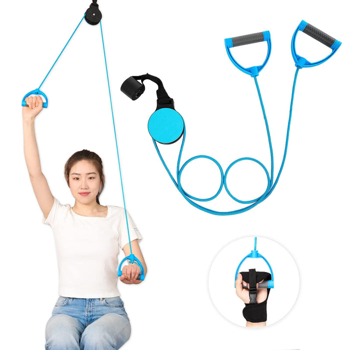 Shoulder Pulley for Physical Therapy,Over the Door Pulley Rehab Exerciser for Rotator Cuff Recovery,Facilitate Recovery From Surgery