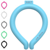 Neck Cooling Tube, Wearable Cooling Neck Wrap for Hot Summer, Reusable 18℃/64℉ Ice Ring Neck Cooler for Heat Outdoor Sports,Outdoor Workers（Blue）