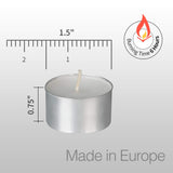 HomeLights Unscented White Tealight Candles -300 Packs, 6 to 7 Hour Burn Time Smokeless Tea Light Candles, Mini Votive Paraffin Candles with Cotton Wicks for Shabbat, Weddings, Christmas