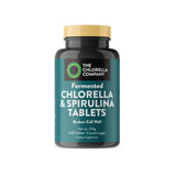 The Chlorella Company | Fermented Chlorella & Spirulina Tablets | Broken Cell Wall | 1,080 Tablets | Chlorophyll | Supergreens | Gluten-Free | Vegan | Non-GMO