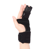 Pinky Finger Splint, Boxer Fracture Splint, 4th & 5th Metacarpal Brace, Hand Splint for Broken Finger, Trigger Finger Brace, Adjustable 2 Finger Brace for Arthritis, Tendonitis, Mallet Finger(L/XL)