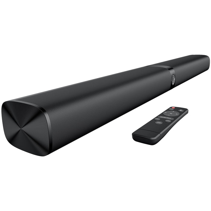Assistrust Sound Bar for Smart TV, Soundbar with Bluetooth/ARC/Opt/AUX Connect, Auto Volume Boost, 3 Equalizer Modes, 2 in 1 Detachable Soundbar for TV/PC/Gaming/Projectors