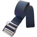 LAMBOX Vinyl Gait Belt-Walking Transfer Belt with Metal Buckle for Elderly Pediatric Caregiver Nurse Therapist (Black, 72 inch)