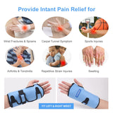 Comfpack Wrist Ice Pack Wrap for Carpal Tunnel, Hand Ice Pack for Arthritis, Reusable Hot Cold Therapy Wrist Brace Pain Relief for Rheumatoid, Tendonitis, Mommy Wrist, Swelling, Surgery, Inflammation