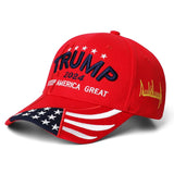 Trump 2024 Hat,3D Embroidered Trump Hat Keep America Great Donald Trump Slogan Hat Adjustable Baseball Cap (Red 2024)