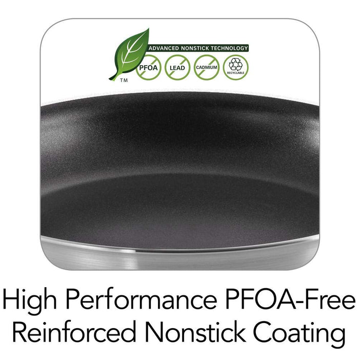 Tramontina Professional Series 10-Inch Fry Pan, Heavy-Gauge Aluminum with Reinforced Nonstick Coating, Oven and Dishwasher Safe, NSF Certified, Made in Brazil