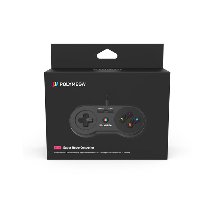 Polymega® Super Retro Controller (RC02) - Wired Connection For SNES Style Controller Ports