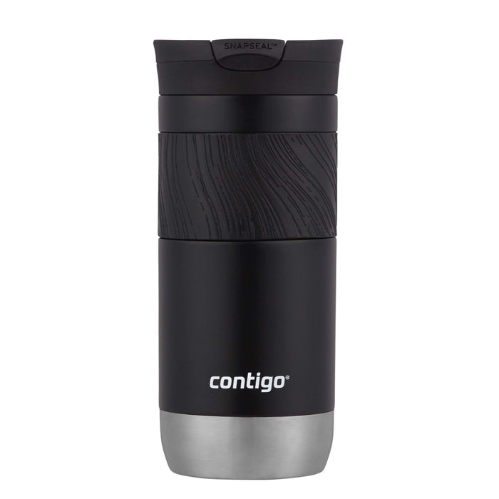 Contigo Byron Vacuum-Insulated Stainless Steel Travel Mug, Licorice, 16oz